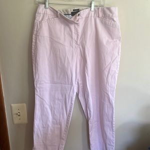 Talbots Capri Petite 12P Pink women’s pockets pants
